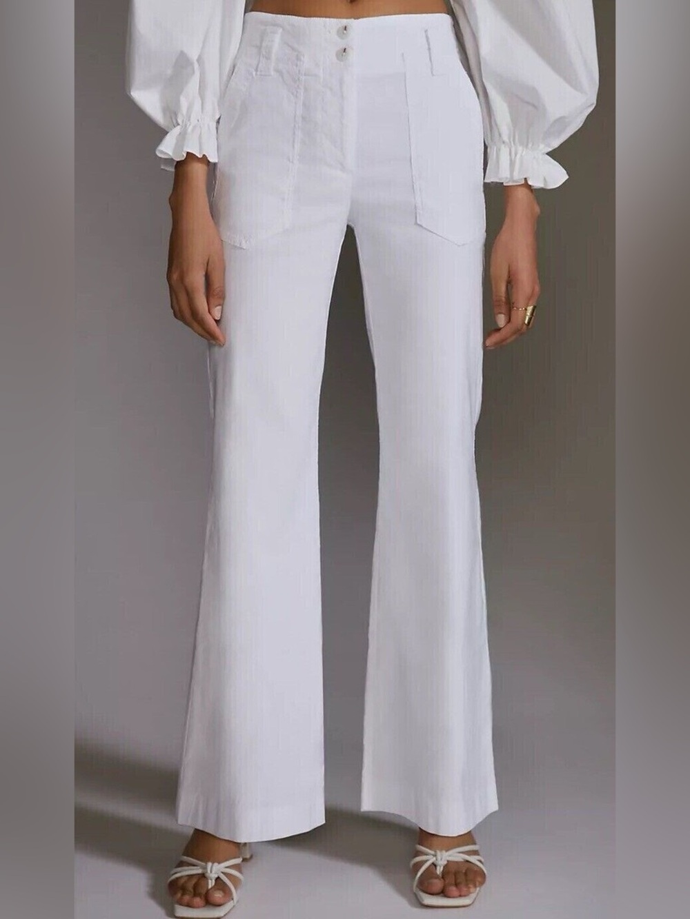 Anthropologie Maeve The Naomi Linen Wide-Leg Trousers